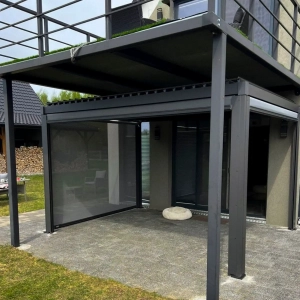 Pergola Nordvic Skyline 3x4 z roletami 3m i 4m